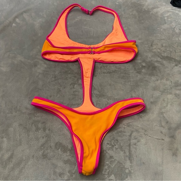 New! Frankie’s bikinis Hayes Terry Monokini One Piece Swimsuit 10707 - Picture 10 of 11